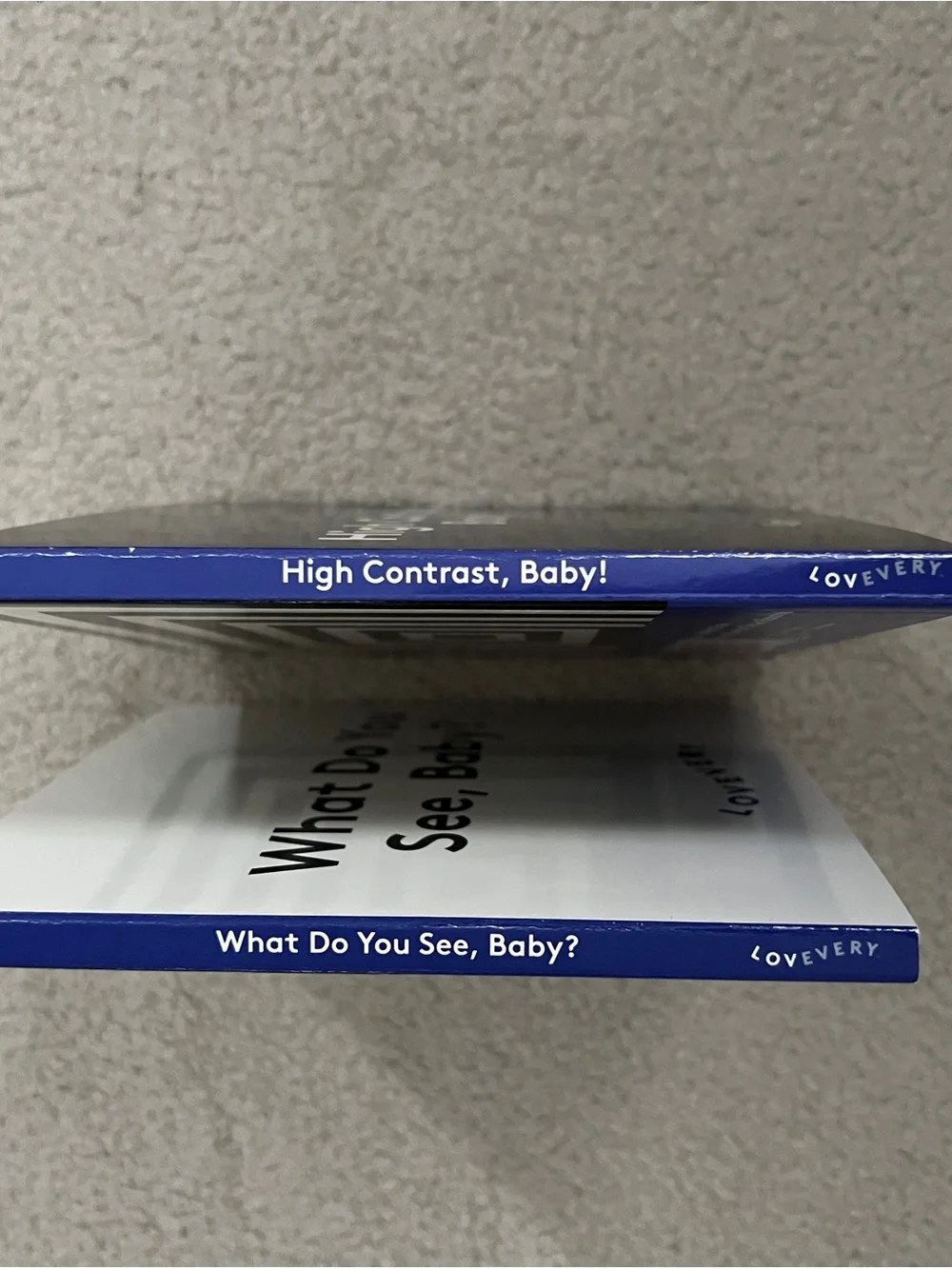 Lovevery high contrast baby books